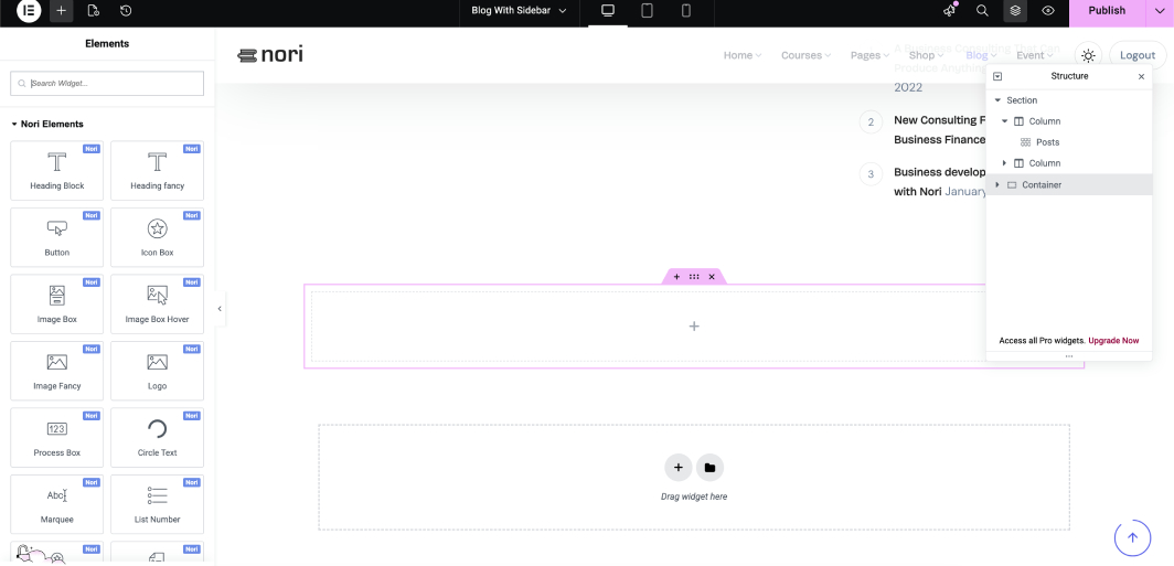 page builder