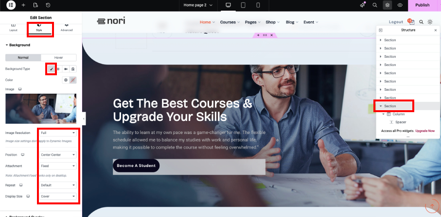 page builder